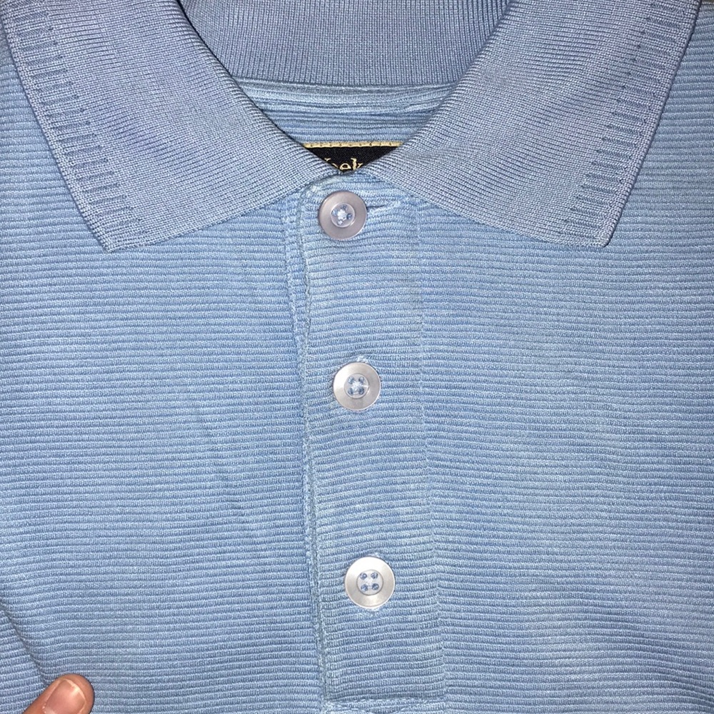 Blue weekender collared shirt